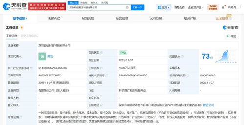 螞蟻集團成立螞蟻財富科技公司，注冊資本1000萬元，專注網絡技術服務